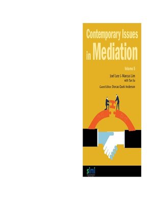 cover image of Contemporary Issues In Mediation--Volume 5